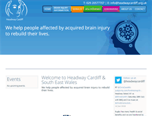 Tablet Screenshot of headwaycardiff.org.uk